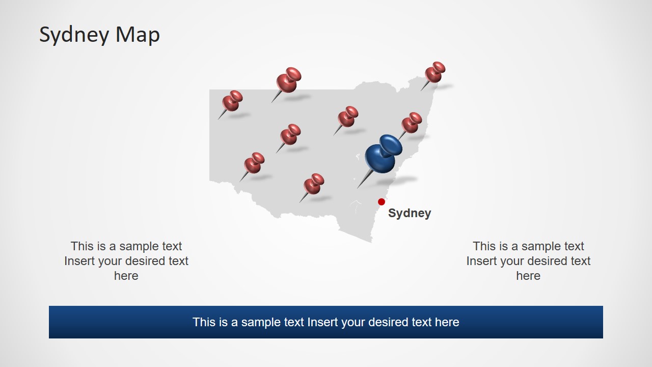 Location Pins on Sydney Map
