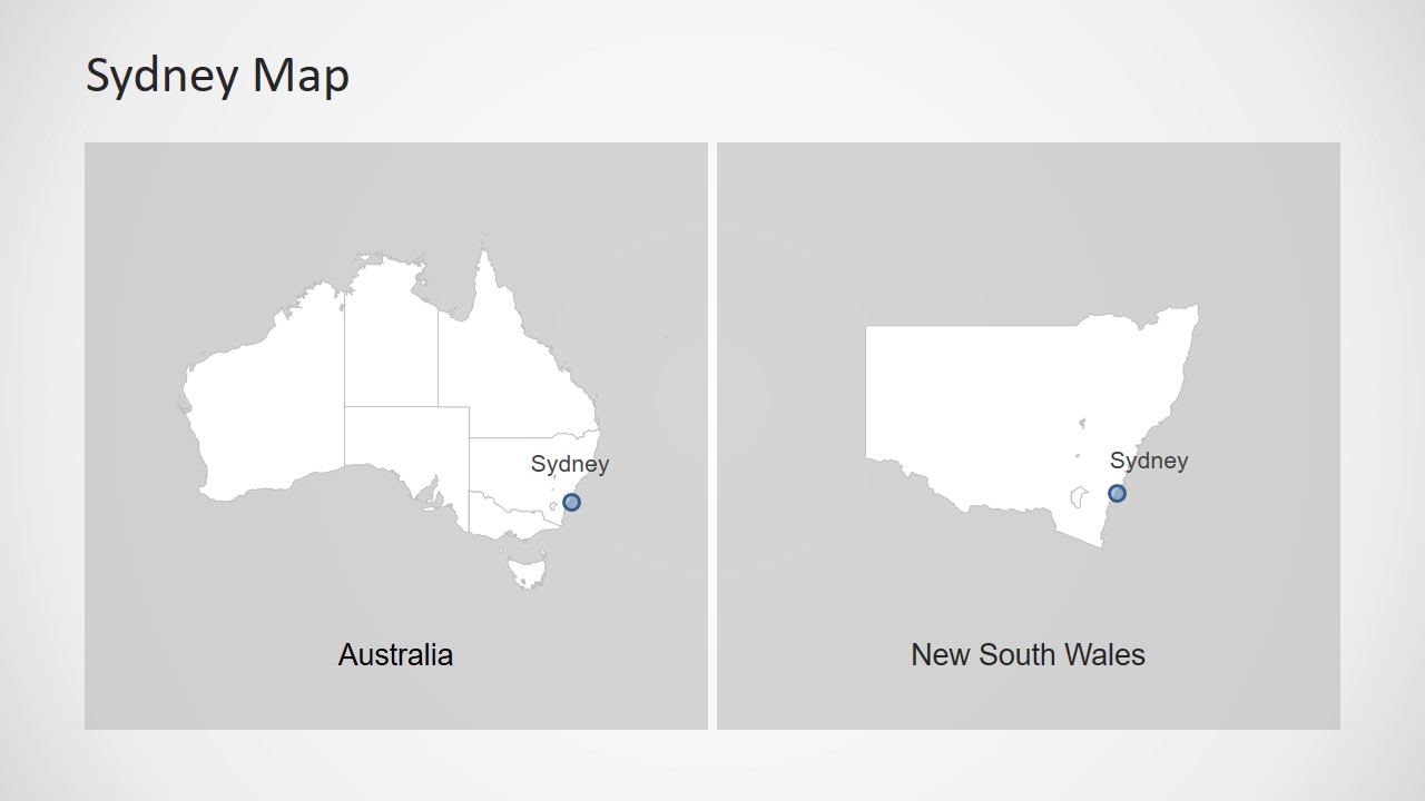 Map Template Design of Australia