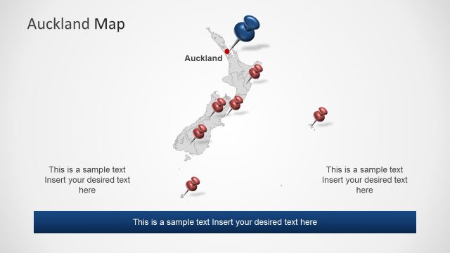 Auckland Gray Silhouette Map Template