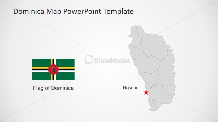 Editable Map for Commonwealth Dominica