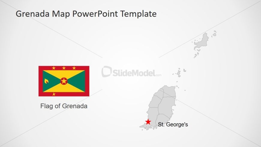 Map Template of Grenada 