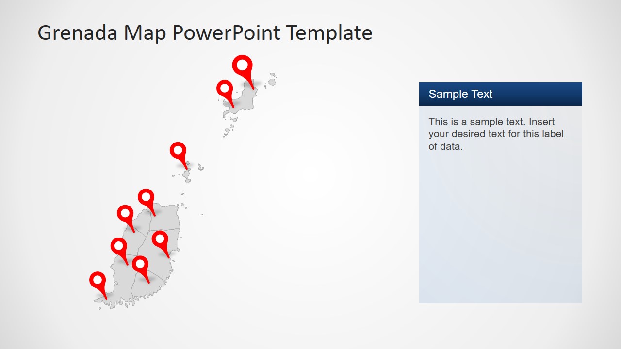 Editable Map of Gray Template