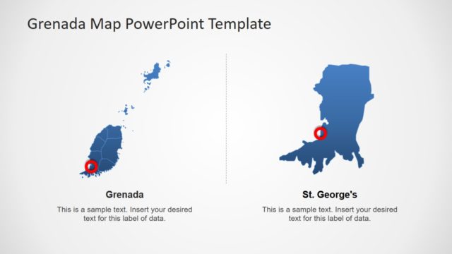 PowerPoint Grenada Map Slide