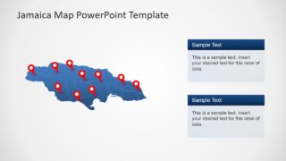Slide of Jamaica Country Map