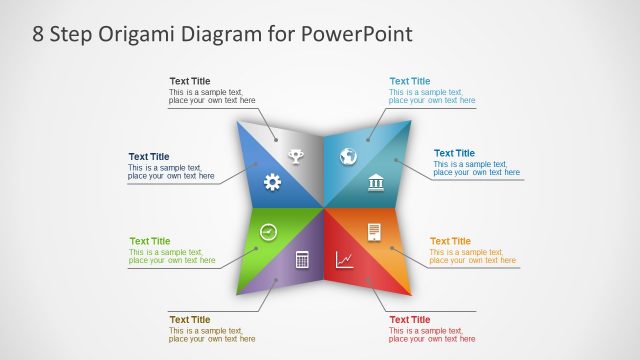 Colorful PowerPoint Origami Diagram