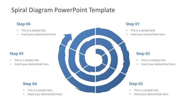 3 Level Spiral Diagram PowerPoint Template