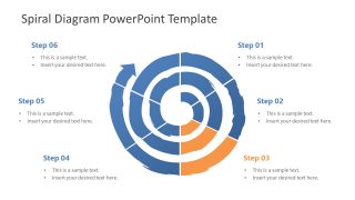 PowerPoint Diagram of Spiral Template