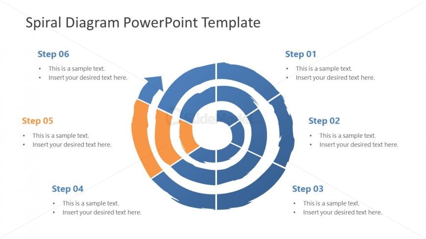 Business PowerPoint Diagram of Spiral