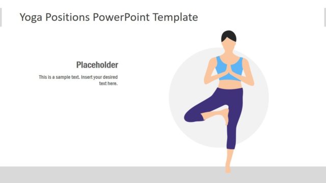 Flat PowerPoint Yoga Silhouette