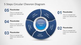 5 Steps Chevron Diagram PowerPoint - SlideModel