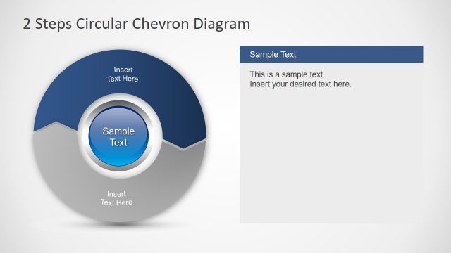 Flat PowerPoint Diagram Chevron
