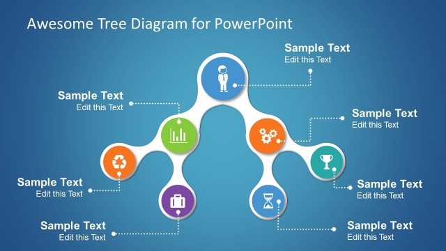 Awesome Tree Diagram Template for PowerPoint
