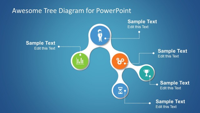 Awesome Tree Diagram for PowerPoint with Icons