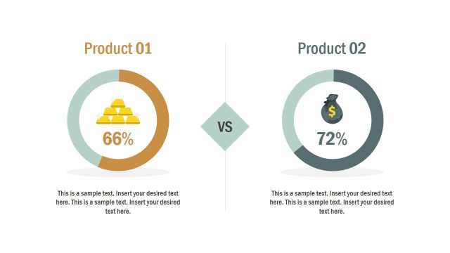 Product Comparison A vs B PowerPoint Template