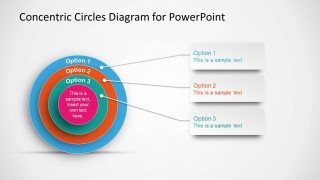 Onion Diagram for PowerPoint with Concentric Circles