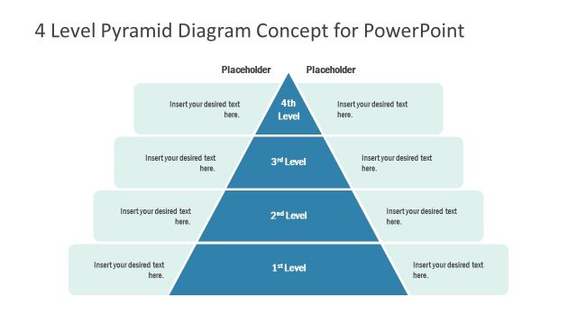 4 Level Pyramid Concept for PowerPoint