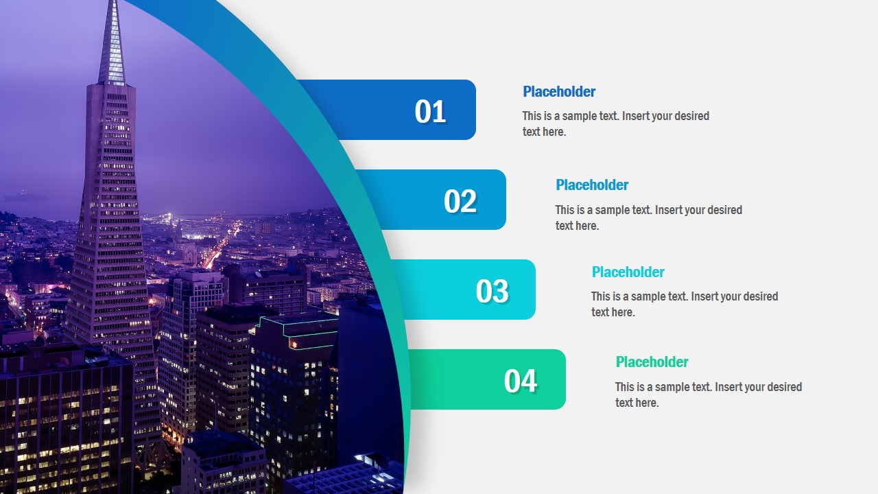 Table of Contents with Photo PowerPoint Template