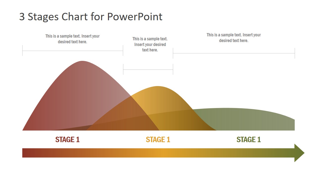 3 Steps PowerPoint Data Graph