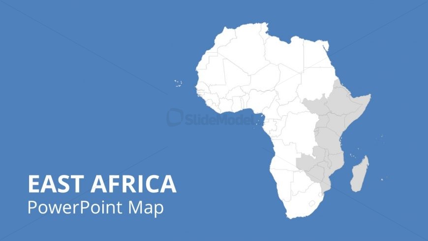 Editable Map Template of Africa