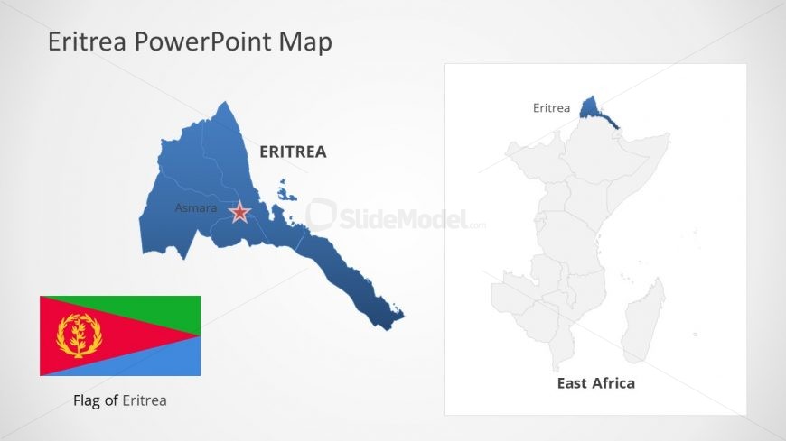 Template of Eritrea Map Outline