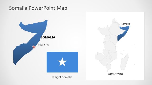 East Africa Somalia Map PowerPoint