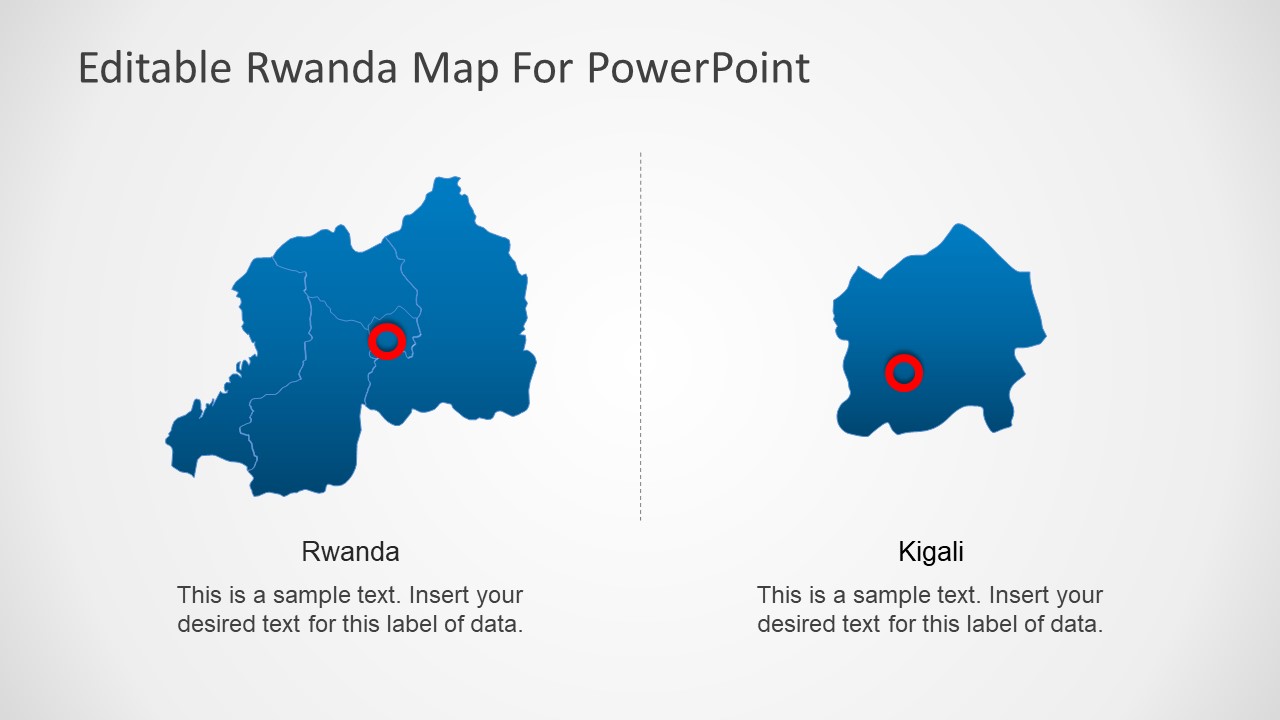 Political Map of Rwanda PowerPoint 
