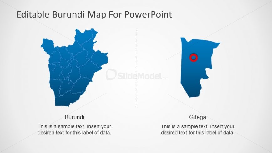Political Map of Burundi PowerPoint