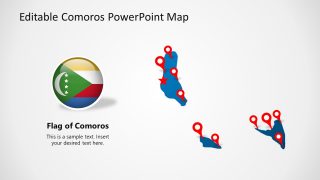 Editable Comoros Map Presentation Template Slides   