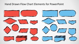 Sketched Flow Chart Symbols for PowerPoint