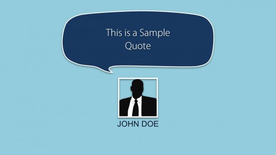 Quote Layout Example Slide for PowerPoint