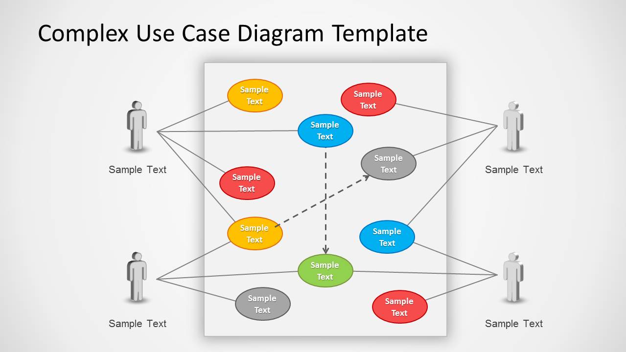 Complex Use Case Diagram Example for PowerPoint Slide Design SlideModel
