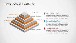 Slide of 3D Pyramid with 7 Layers for PowerPoint