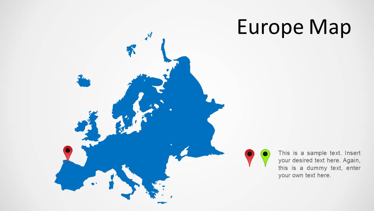 Map Of Europe Infographics For Google Slides And PowerPoint, 57% OFF