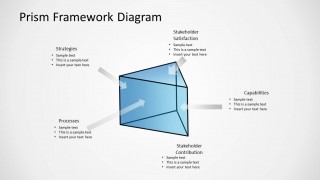 Prism Shape for PowerPoint with Arrows