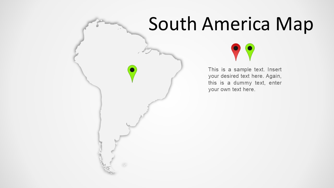 South America Transparent Map