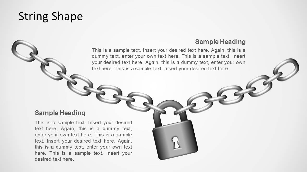 Security Padlock Shape for PowerPoint SlideModel