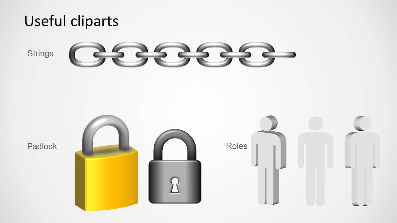 Security Padlock Shape for PowerPoint SlideModel