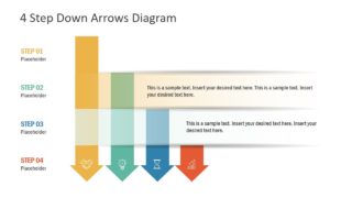 Arrow Shape Bar Chart PowerPoint