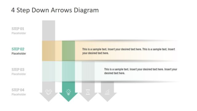 4 Stages of Arrow Diagram PPT