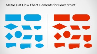 Metro Flat Flow Chart Slide Design for PowerPoint