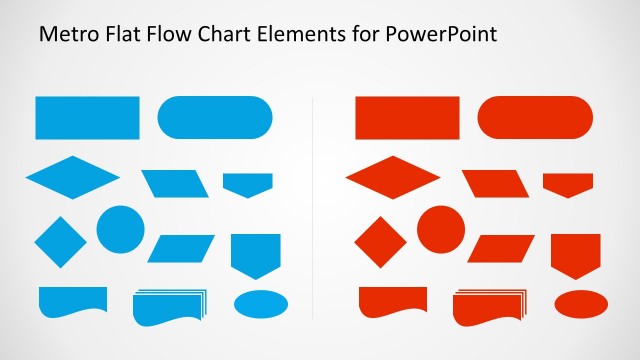 Metro Flat Flow Chart Slide Design for PowerPoint