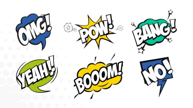 Speech Onomatopoetic Words Slide