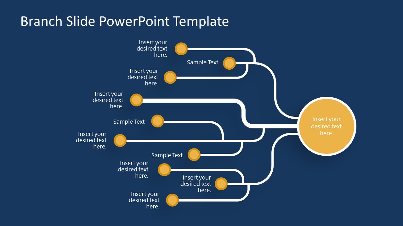 Branches Slide PowerPoint Template & Presentation Slides