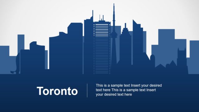 Toronto Skyline PowerPoint Template