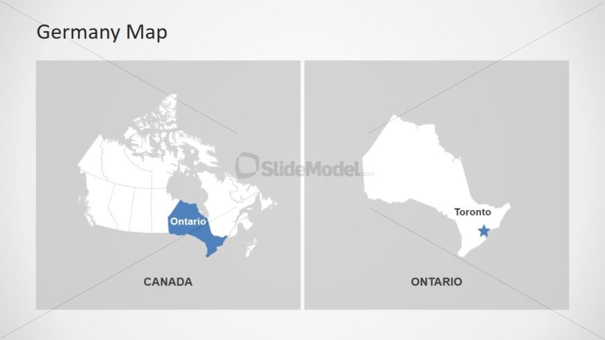 Creative Map template for Canada