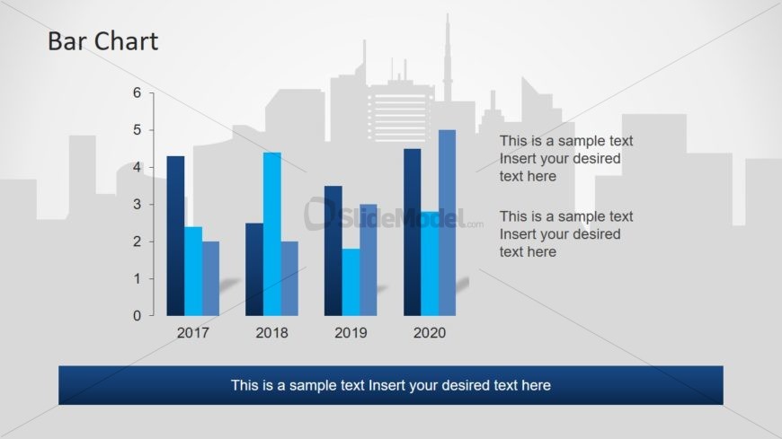 Data Chart Layout for Toronto Skyline Slide