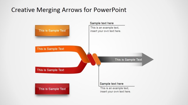 Creative Merging Arrows for PowerPoint