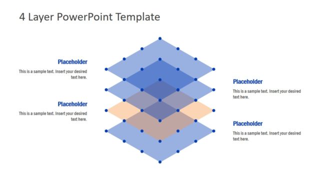 Flat PowerPoint 4 Layer Diagram