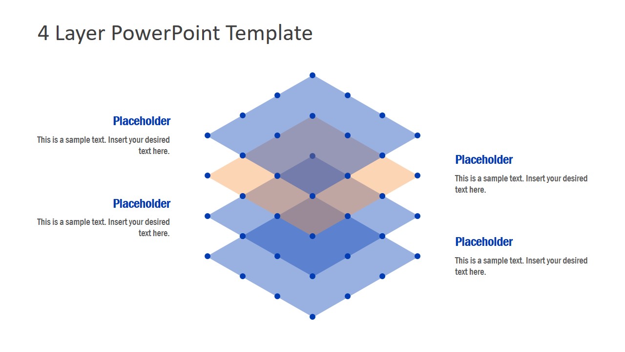 Flat Stacked Diagram Template