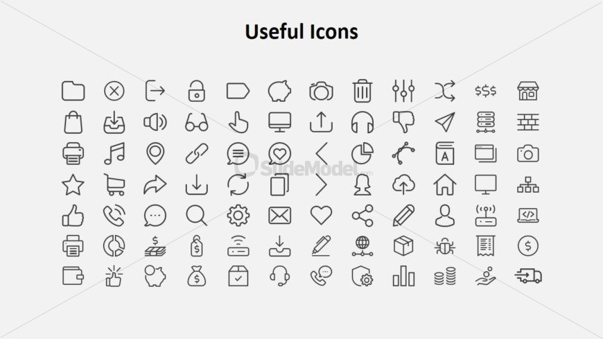 84 Clipart Infographic Icons Slide